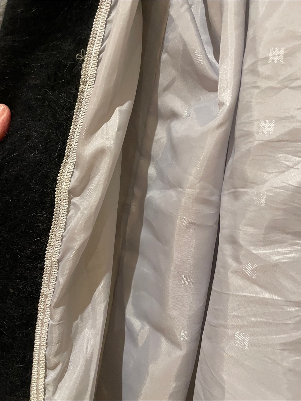 Unique Intl Vintage Angora Long Cardigan with Embroidered Accents MaximalistGlam - Picture 4 of 9